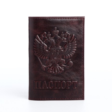 Passport cover, brown color