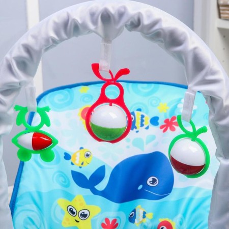 Swear-rocking chair for newborns "Sea Adventure", game arc, removable toys mix-1