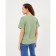 T-shirt female plain Minaku Regular Fit: olive color, river 44