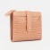 Women's wallet on the button, beige color