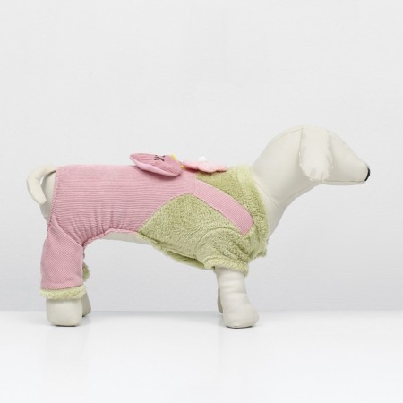 Kombinson "Love", size L (DS 35 cm, OG 45 cm, Osh 35 cm), green/pink-1