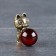 Souvenir "Cat", Brass, Amber Smole, 2.9x1.5x2.0 cm
