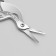 Manicure scissors for silk, 9 cm, silver color