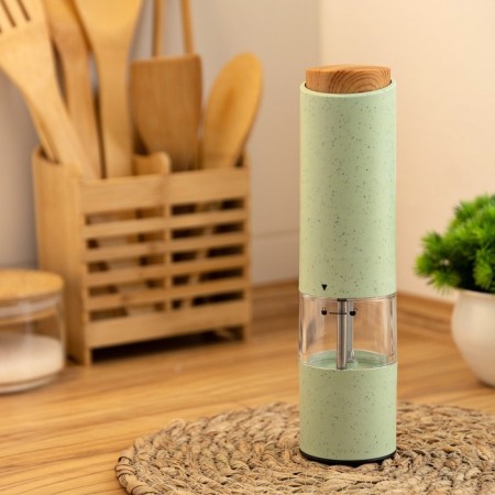 Electric mill Luazon Let- 003, plastic, from batteries, green-1