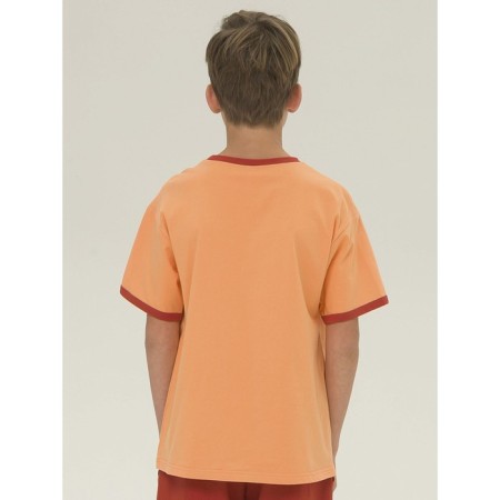 T -shirt for boys, height 134 cm, orange color-1