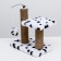 Clog for kittens double, 30 x 20 x 34 cm, jute, Dalmatian