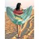 Pareo and beach rug "Watermelon on the surf", d = 150 cm