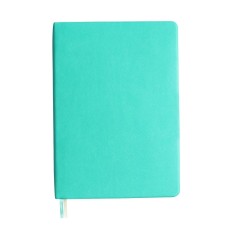Dated diary 2024 A5 176 sheets, Devente.nobile, soft cover of artificial leather, lies, cream block 70 g/m2, turquoise block