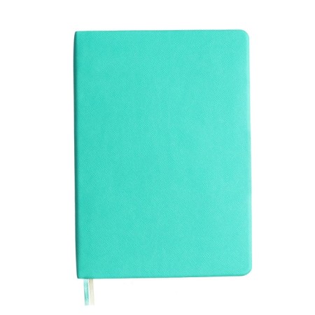 Dated diary 2024 A5 176 sheets, Devente.nobile, soft cover of artificial leather, lies, cream block 70 g/m2, turquoise block
