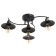 Chandelier 70008/4 4x40W E27 Black 50x50x30 cm