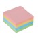Block with a sticky edge, 76 x 76 mm, 400 sheets, pastel, 4 colors, mix