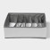 Organizer for storing linen "Thread", 7 cells, 33 × 32 × 10 cm, color gray color