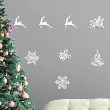 Set of New Year's posters "Rozhdestvensky", 8 items-2