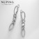 Earrings Metal Xuping chains, silver color