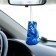 Mirror decoration, boxing glove, 9 × 5 cm, blue