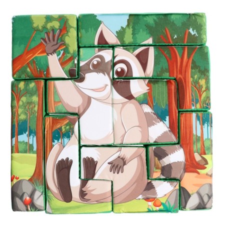 Soft developmental puzzle "Fox", 9 elements-3