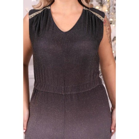 Female suit, size 52, lilac color-4
