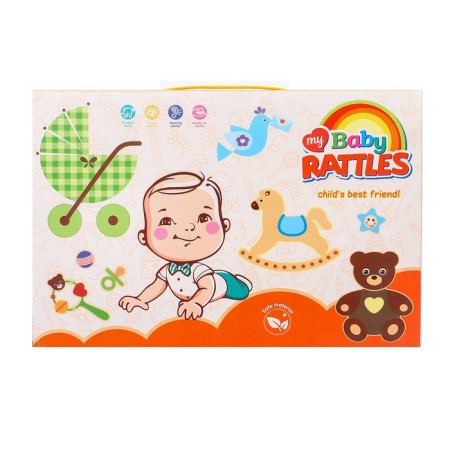Set of rattles "Happy Baby 2", 6 pcs, Gift box-8
