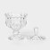 Glass vase on the leg, 150 ml, d = 9.5 cm, h = 15 cm