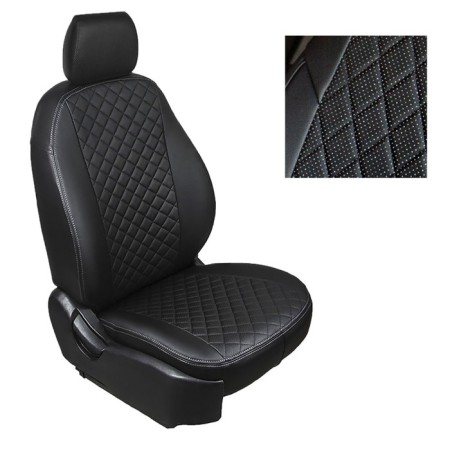 Autoshekhls from the eco-leather "rhombus" for the Hyundai Creta II 2021-n.-6