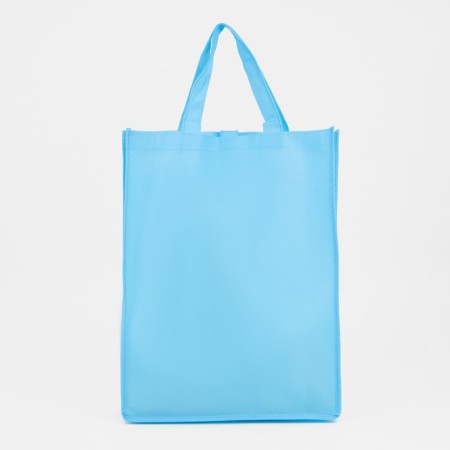 Button bag, outer pocket, blue color-1