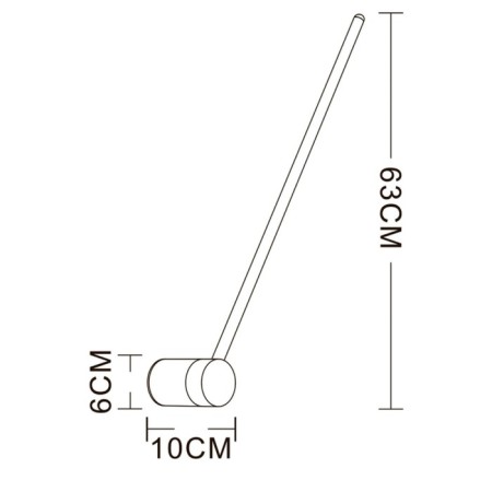 Wall lamp Arte Lamp Polis A2027AP-1CC, LED, 8 W, 6x10x63 cm, 645 lm, chrome-1