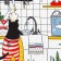 Towel of the kitchen "cat in the kitchen" 35x60 cm, 100% HL, 160g/m2