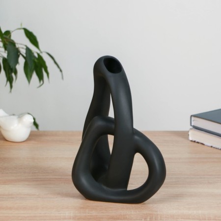 VAZA Ceramics Table "Bailey" 23 cm, black-2