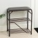 Shoe stand, 3 shelves, 45 cm, with a seat, a copper antique color