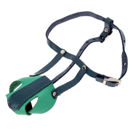 The muzzle is a whole -skinned leather for small breeds of dogs (Yorkshire Terrier), mix