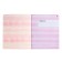 Notebook of 48 sheets in the cage "Berry Torte", covered cardboard, matte lamination Soft Touch, foil, mix