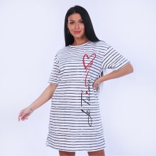 Homemade dress, color strip size 48