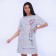 Homemade dress, color strip size 48