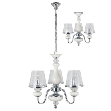 Betis 3x60W chandelier E14 chrome 49x49x98cm