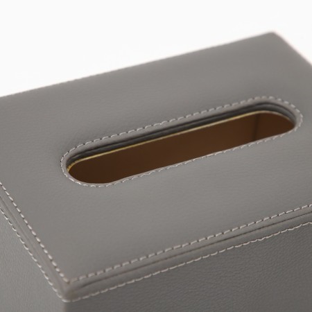 Salvetnitsa made of artificial leather, gray color 10 x 18 x 10 cm-6