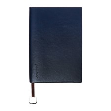 Organizer, B6, 116 sheets, cage, leatherette cover, brown cut, blue