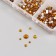 Decor for creativity Glass "Rhinest. Yellow gold" d = 2-4.8 mm nr 1188 pcs 6x8x1.5 cm