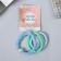Hair elastic band "Milena" (set of 3 pcs) Buska. Bus, 4 cm, mix