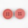 A set of buttons, 4 punctures, d = 20 mm, 10 pcs, pink color
