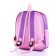 Baby backpack on lightning, 3 outer pockets, purple color