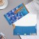Money envelope "Happy Birthday!" Blue background, 17x8 cm