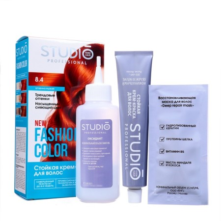 Persistent hair dye Fashion Color Studio Profeshnl, Fiery Blue, 8.4, 115 ml-5