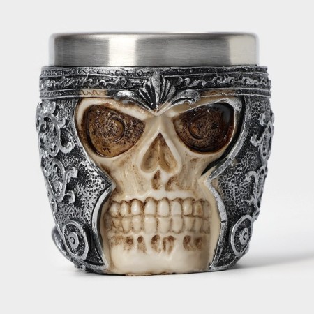 Staining stainless steel "Skull in a helmet. Halloween ", 70 ml, silver color-1