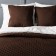 Kaspian set: cover 160 x 220 cm, pillowcase 40 x 40 cm - 2 pcs, brown color