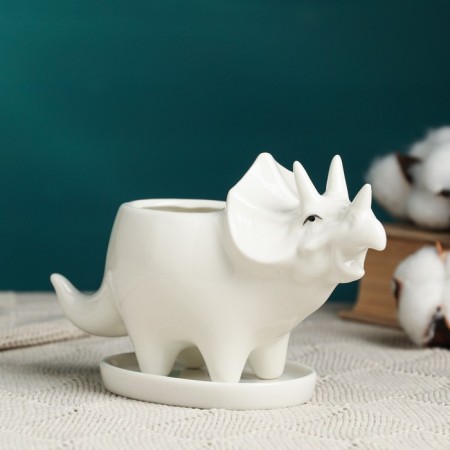 Pot "Triceratops" Bely, 16x6.5x9cm-1