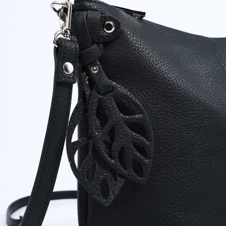 Richet Cross-Boda Bag on a zipper, external pocket, green color-3