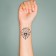 Tattoo on the body Black "Pautini heart. Together" 6x6 cm