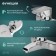 Bath mixer Zein Z3854, single -leaf, shower set, watering can 5 modes, chrome