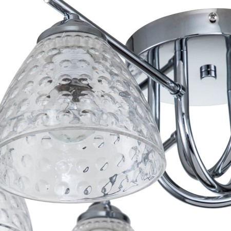 Ceiling lamp 6x60W E27, size 56x56x20 cm-3
