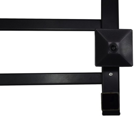 The electric heated towel "Sanprise" Quadro P8, 300x800 mm, universal, black-4